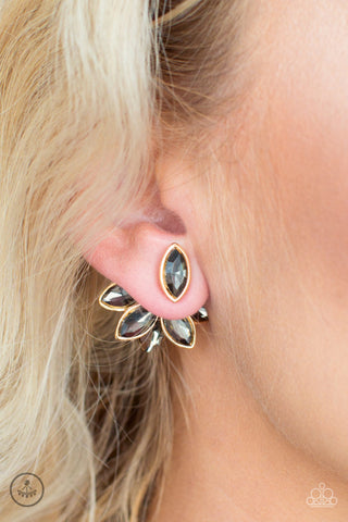 Fanciest of Them All Gold Paparazzi Earrings