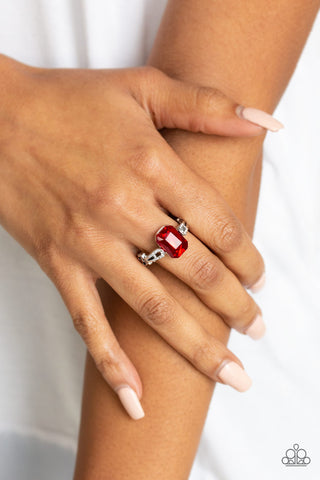 Feast Your Eyes Red Paparazzi Ring