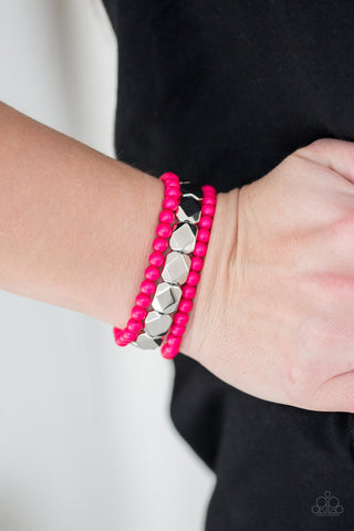 Fiesta Flavor Pink Paparazzi Bracelet