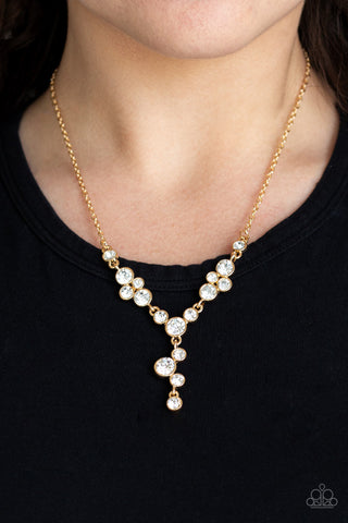 Five Star Starlet Gold Paparazzi Necklace