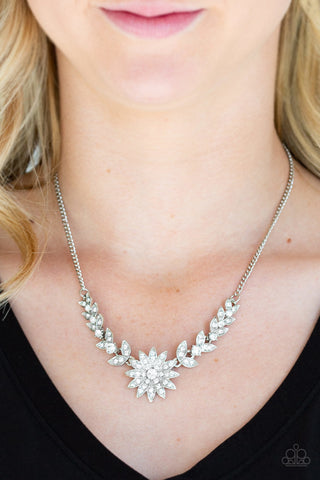 Garden Glamour White Paparazzi Necklace