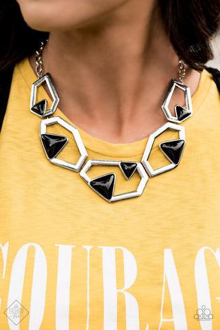 GEO-ing, GEO-ing, Gone! Black Paparazzi Necklace