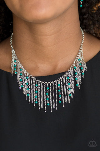 Harlem Hideaway Green Paparazzi Necklace