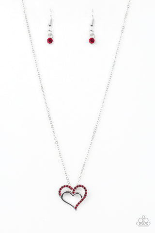 Heart to HEARTTHROB Red Paparazzi Necklace