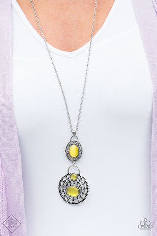 Hook, VINE, and Sinker Yellow Paparazzi Necklace