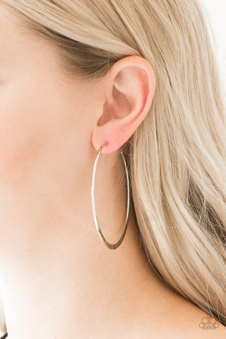 Hoop Hero Silver Paparazzi Earrings