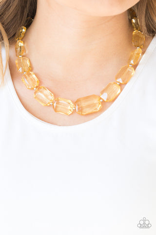 ICE Versa Yellow Paparazzi Necklace