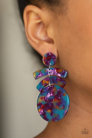 In the HAUTE Seat Multi Paparazzi Earrings