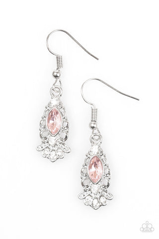 Infinite Shine Pink Paparazzi Earrings