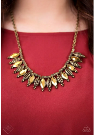 Jungle Jamboree Brass Paparazzi Necklace