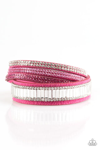 Just in SHOWTIME Pink Paparazzi Wrap Bracelet