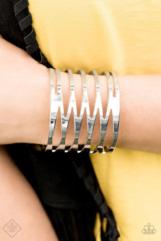 Keep Them on Edge Silver Paparazzi Bracelet