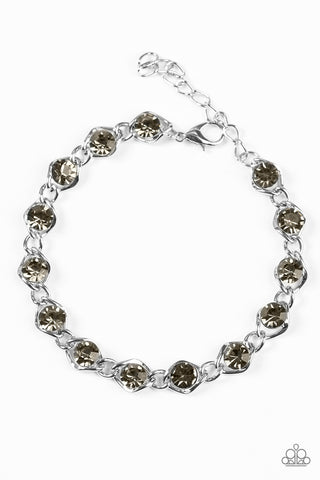 Last GLAM Standing Silver Paparazzi Bracelet