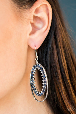 Marry into Money Blue Paparazzi Earrings