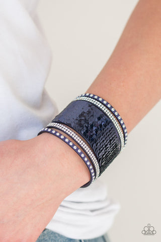 MERMAIDS Have More Fun Blue Paparazzi Bracelet