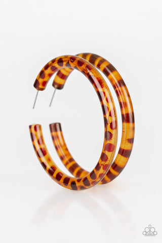 Miami Minimalist Brown Paparazzi Earrings