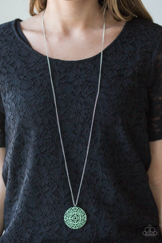 Midsummer Musical Green Paparazzi Necklace