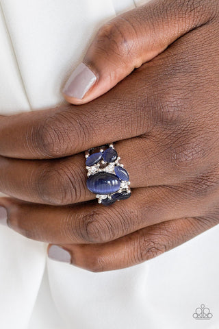 Modern Moonwalk Blue Paparazzi Ring