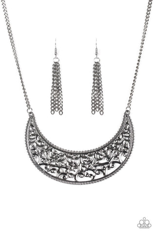 Moroccan Moon Black Paparazzi Necklace