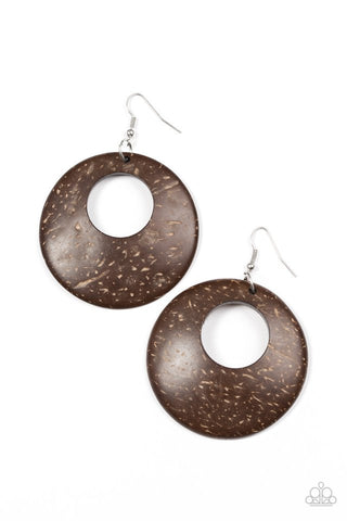 Moroccan Movement Brown Paparazzi Earrings