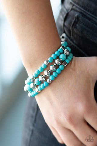 Mountain Artist Blue Paparazzi Bracelet