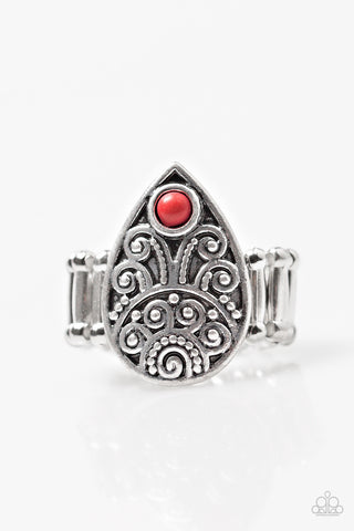 Mumbai Mambo Red Paparazzi Ring
