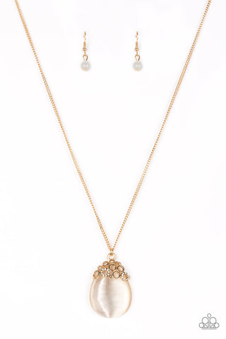 Nightcap and Gown Gold Paparazzi Necklace