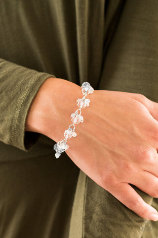 Oh, My Stars White Paparazzi Bracelet