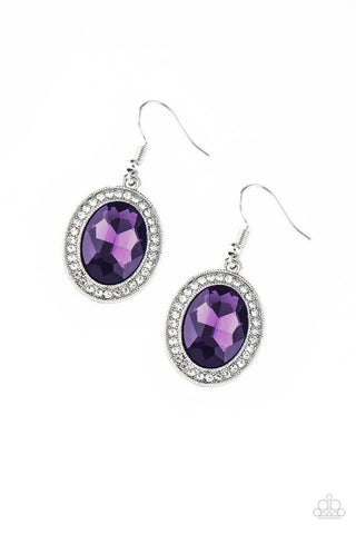 Only FAME in Town Purple Paparazzi Earrings