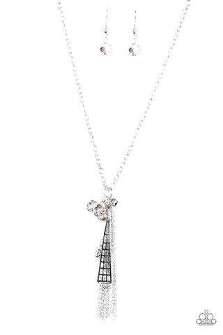 Passports and Paris Silver Paparazzi Necklace