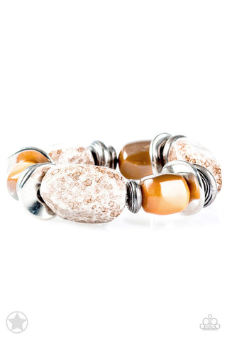 Glaze of Glory Peach Paparazzi Bracelet