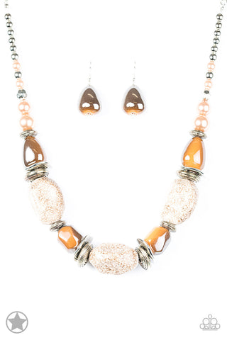 In Good Glazes Peach Paparazzi Necklace