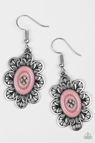 Posy Party Pink Paparazzi Earrings