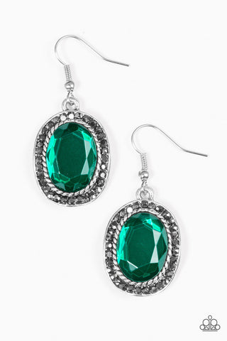 Queen of Queens Green Paparazzi Earrings