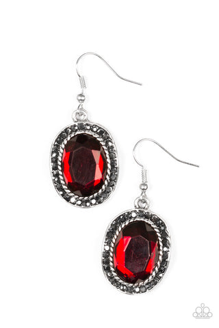 Queen of Queens Red Paparazzi Earrings