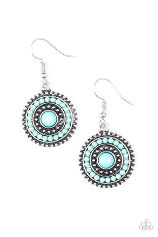 Rainbow Riviera Blue Paparazzi Earrings