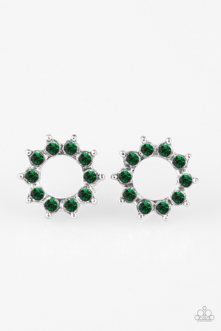 Richly Resplendent Green Paparazzi Earrings