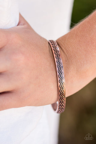 Rogue Waves Copper Paparazzi Bracelet