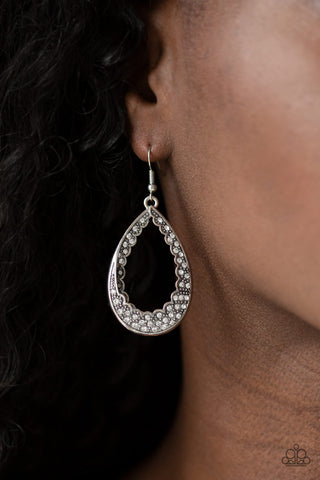 Royal Treatment White Paparazzi Earrings