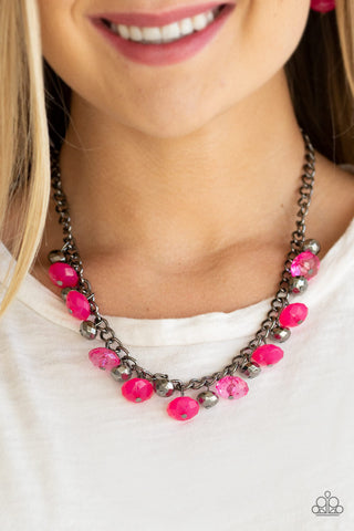 Runway Rebel Pink Paparazzi Necklace