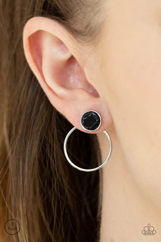 Simply Stone Dweller Black Paparazzi Earrings