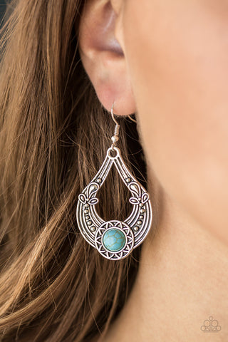 Sol Sonata Blue Paparazzi Earrings
