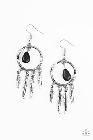 Southern Plains Black Paparazzi Earrings