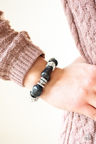 Stone Age Stunner Black Paparazzi Bracelet