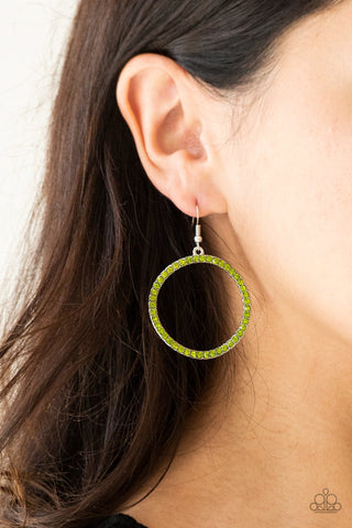 Stoppin Traffic Green Paparazzi Earrings