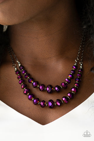 Strikingly Spellbinding Purple Paparazzi Necklace