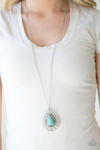 Summer Sunbeam Blue Paparazzi Necklace