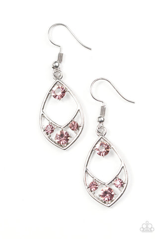 Superior Sparkle Purple Paparazzi Earrings