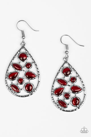 That Thing You DEW Red Paparazzi Earrings