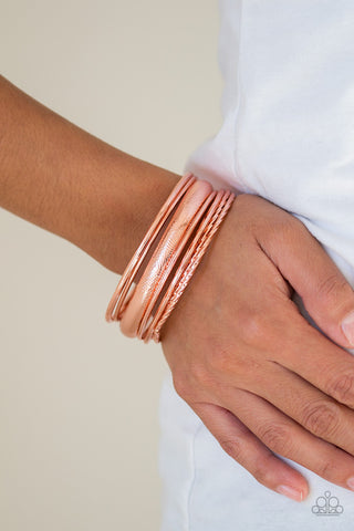 The Customer is Always BRIGHT Copper Paparazzi Bracelet